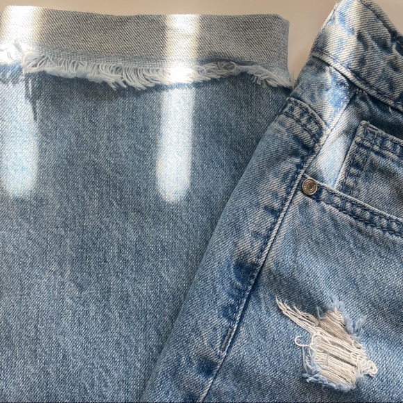 wash riot high rise ripped mom rigid jean - Picture 7 of 11